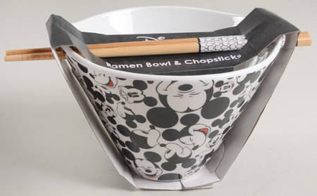 All Over Mickey & Minnie Noodle Bowl & Chopsticks Set