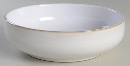 Natural Canvas 9" Round Serving Bowl