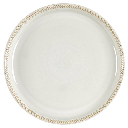 Natural Canvas Coupe Dinner Plate