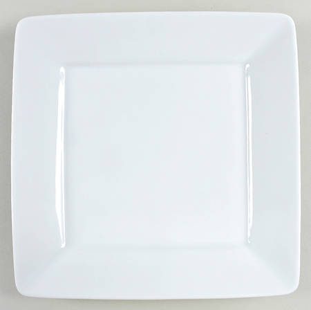 Porcelain Whiteware Square Dinner Plate