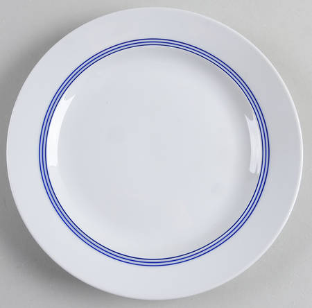 Cafe Blanc Stripe Salad Plate
