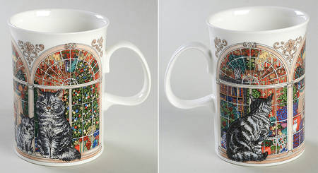 Christmas Cats Bone Mug