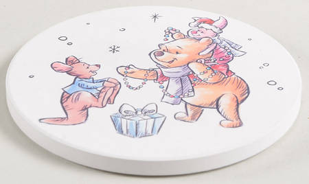 Pooh Christmas Coaster