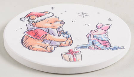 Pooh Christmas Coaster