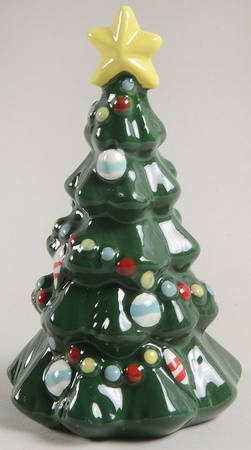 Pooh Christmas Figural Salt Shaker