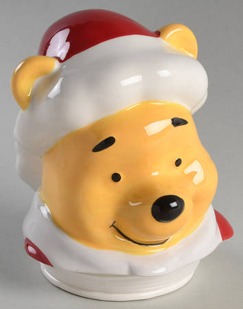 Pooh Christmas Lid for Figural Cookie Jar