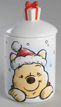 Pooh Christmas Small Storage Jar & Lid