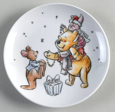 Pooh Christmas Appetizer Plate