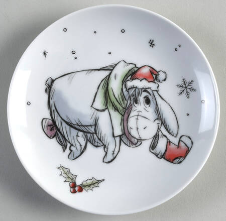 Pooh Christmas Appetizer Plate