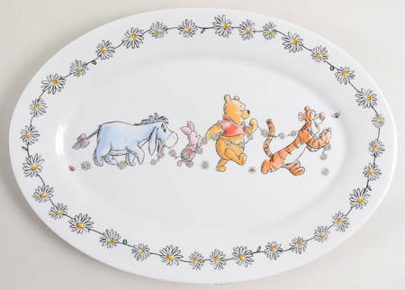 Winnie the Pooh Daisy Chain 14" Oval Serving Platter