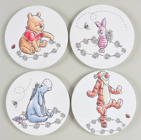 Winnie the Pooh Daisy Chain Coaster - Set of 4 Motifs 1-4
