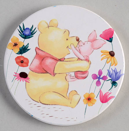 Winnie the Pooh Golden Flowers Coaster