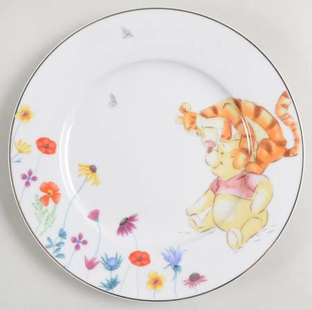 Winnie the Pooh Golden Flowers Salad Plate