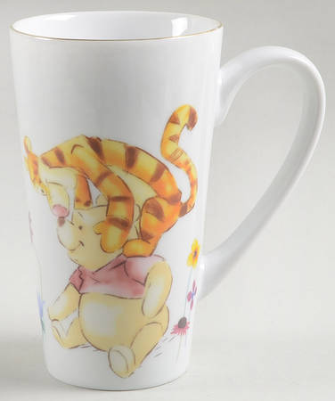 Winnie the Pooh Golden Flowers Latte Mug