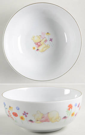 Winnie the Pooh Golden Flowers Soup/Cereal Bowl