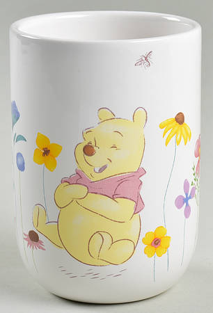 Winnie the Pooh Golden Flowers Tall China Tumbler