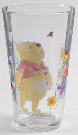 Winnie the Pooh Golden Flowers 16 Oz Glassware Tumbler