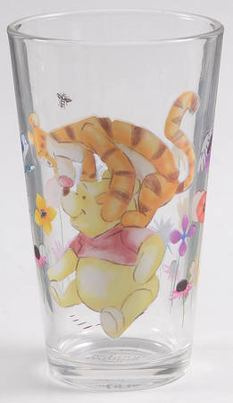 Winnie the Pooh Golden Flowers 16 Oz Glassware Tumbler
