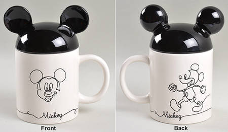 Mickey Linear Mug & Lid