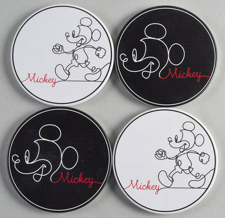 Mickey Linear Coaster Set - 4 Piece (2 COAM1 & 2 COAM2)