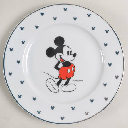 Mickey Classic Gold Salad Plate