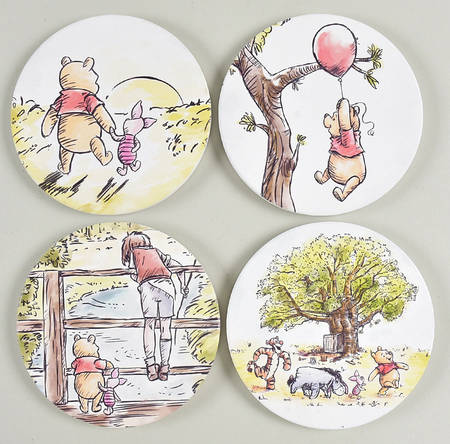 Winnie the Pooh 95 Years Exploring a Classic Coaster - Set of 4 Motifs 1-4