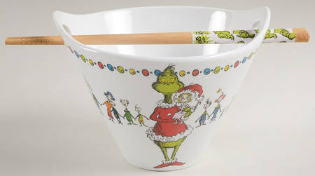 The Grinch (Miscellaneous) Noodle Bowl & Chopsticks Set