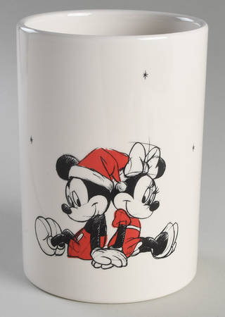 Mickey and Minnie Christmas Fun Cookie Jar No Lid