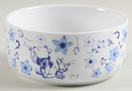 Winnie the Pooh Blue Dreams 16 Oz Round Plastic Microwave Bowl No Vent Lid