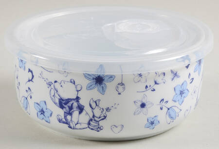 Winnie the Pooh Blue Dreams 16 Oz Round Plastic Microwave Bowl w/Vent Lid