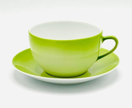 Nuage-Blue Gray, Green Or Grey Breakfast Cup & Saucer Set