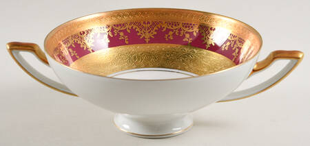 DWP9 Footed Cream Soup Bowl by D W Porzellan