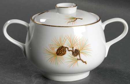Canadian Pine Sugar Bowl & Lid