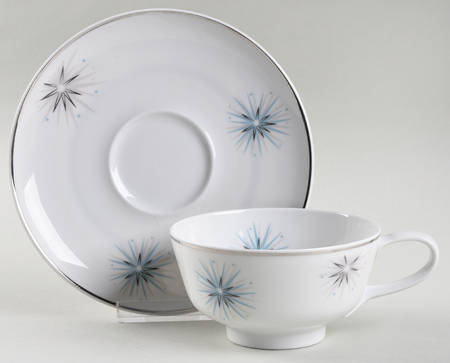 Footed Cup & Saucer Set