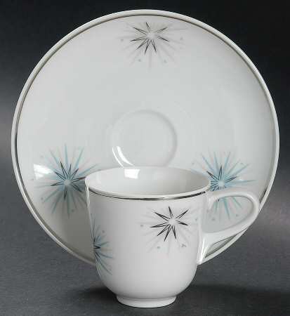 Celestial Flat Demitasse Cup & Saucer Set