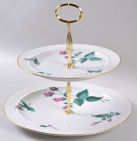 Radiance 6 5/8"-10"  2 Tiered Serving Tray (Dp, Sp) HC