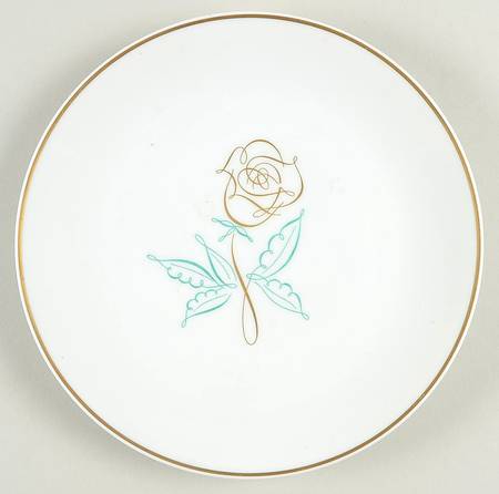 Rose of Gold Salad Plate