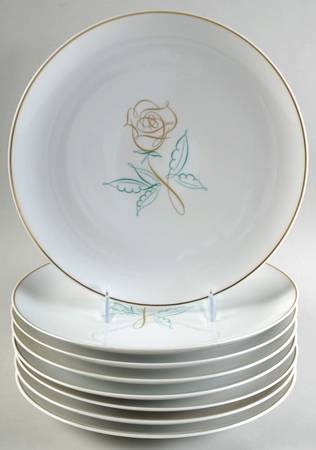 Rose of Gold Dinner Plate - Set of 8