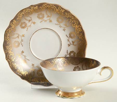 1578 Footed Cup & Saucer Set