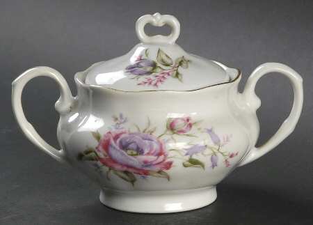 Flower Spray (Poland) Sugar Bowl & Lid