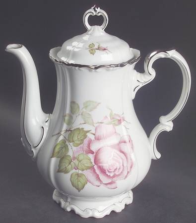 Empire Rose Coffee Pot & Lid
