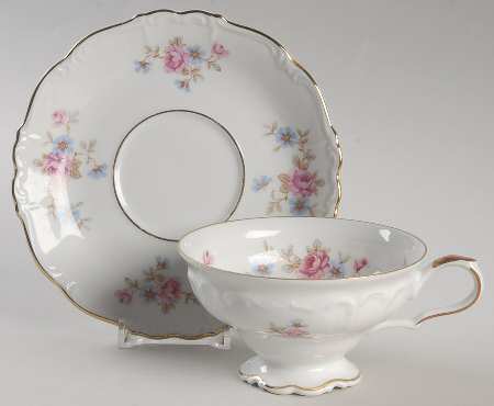 Florence Footed Cup & Saucer Set by Edelstein