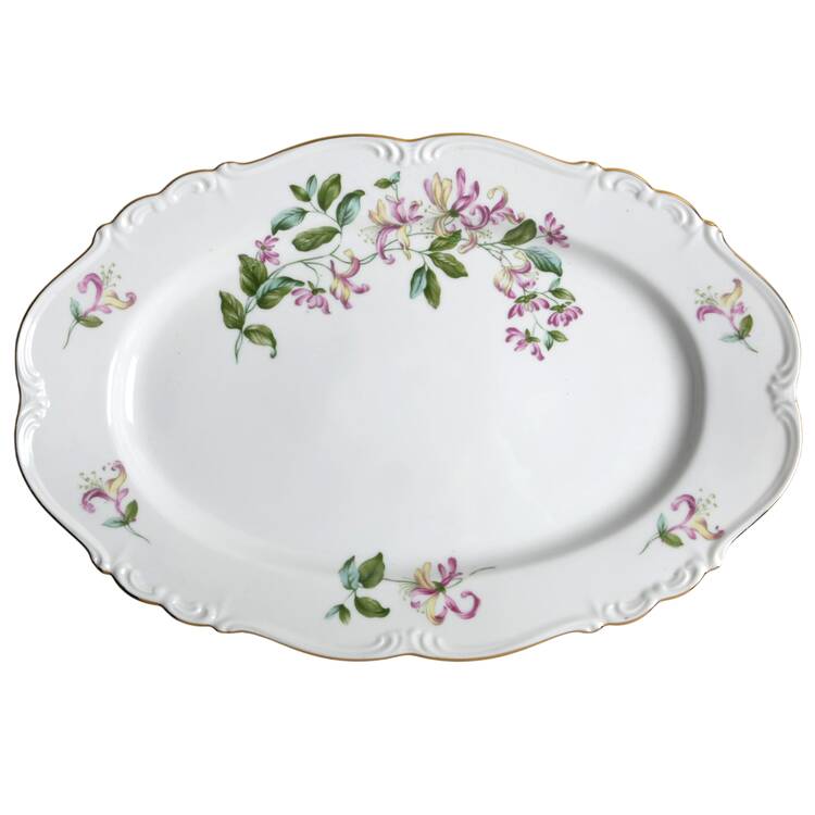 Honeysuckle 13" Oval Serving Platter