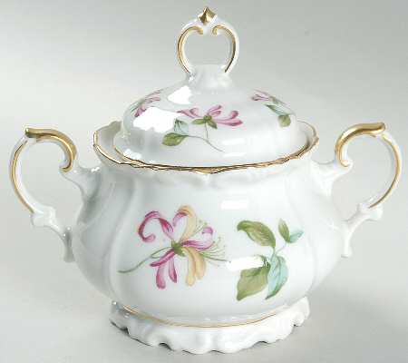 Honeysuckle Sugar Bowl & Lid