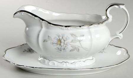 Riviera Gravy Boat with Attached Underplate by Edelstein