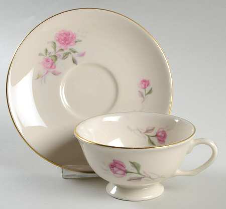 Footed Cup & Saucer Set
