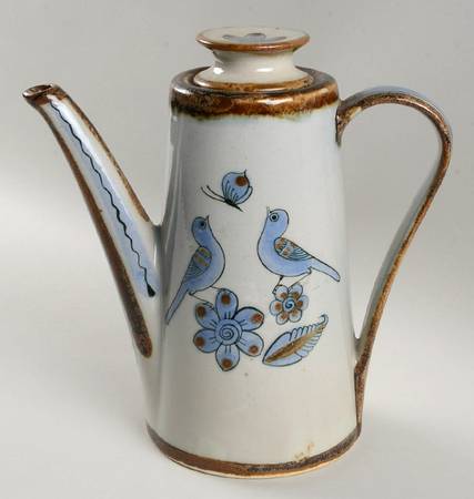 El Palomar Blue Coffee Pot & Lid