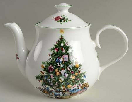Seasons Greetings Teapot & Lid