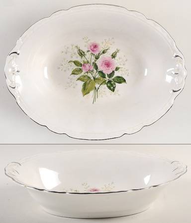 EMB7 10" Oval Vegetable Bowl by Embassy (American)