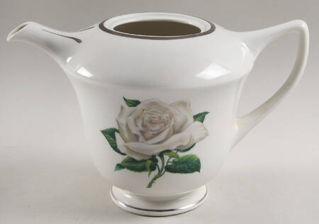 Gray Rose Teapot No Lid
